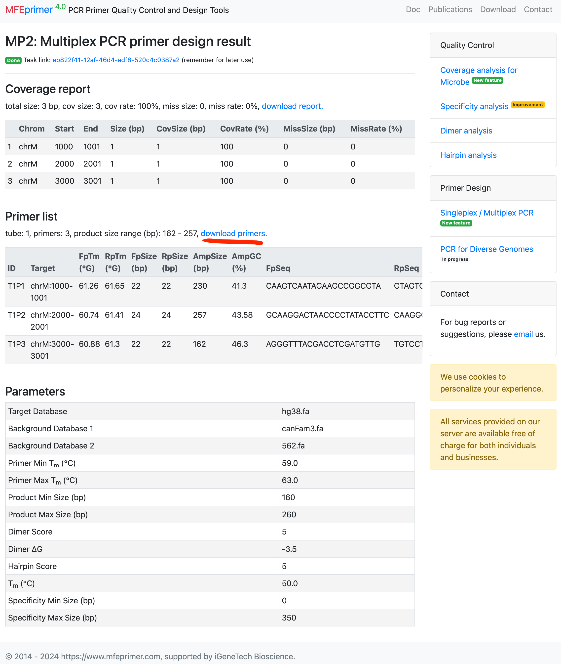 example 2 result