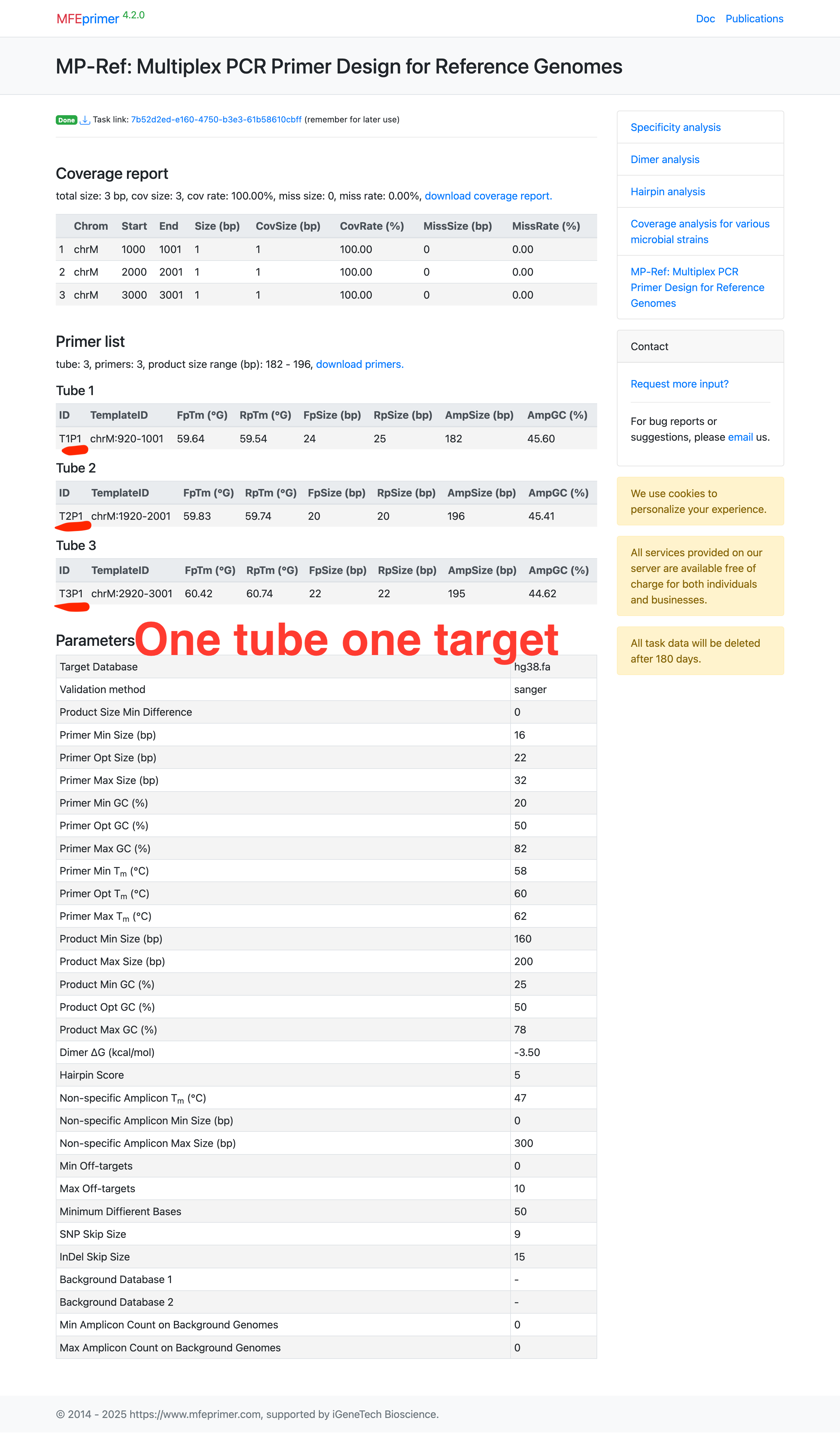 example 1 result